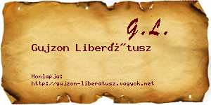 Gujzon Liberátusz névjegykártya