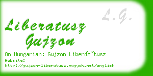 liberatusz gujzon business card